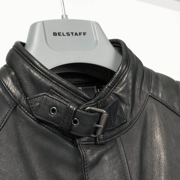 Belstaff Weybridge Black Hand Waxed Leather Quilted Moto Jacket - Picture 9 of 15